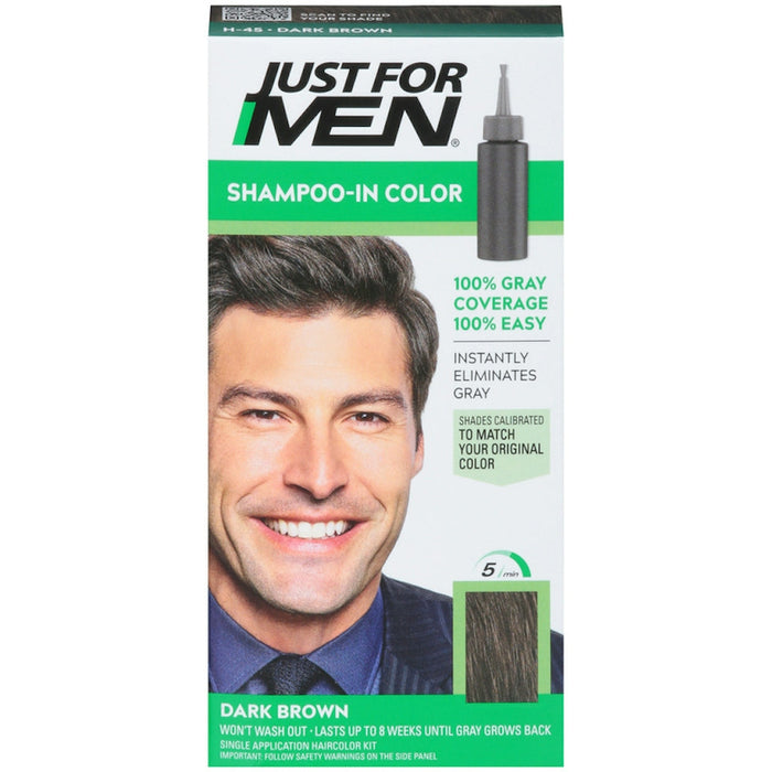 Just For Men Original Formula Men’s Hair Color, Dark Brown #45 by Pasteur Pharmacy
