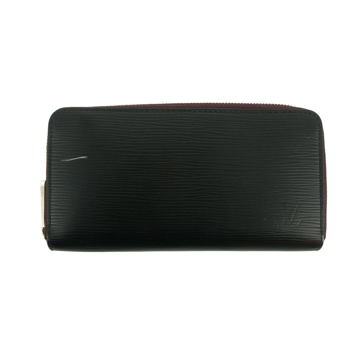 Louis Vuitton Black Epi Zippy Long Wallet w/ Magenta Interior #3080 by Bolt Boutique