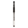 Universal Comfort Grip Gel Pen, Stick, Medium 0.7 mm, Black Ink, Clear Barrel, 60/Pack