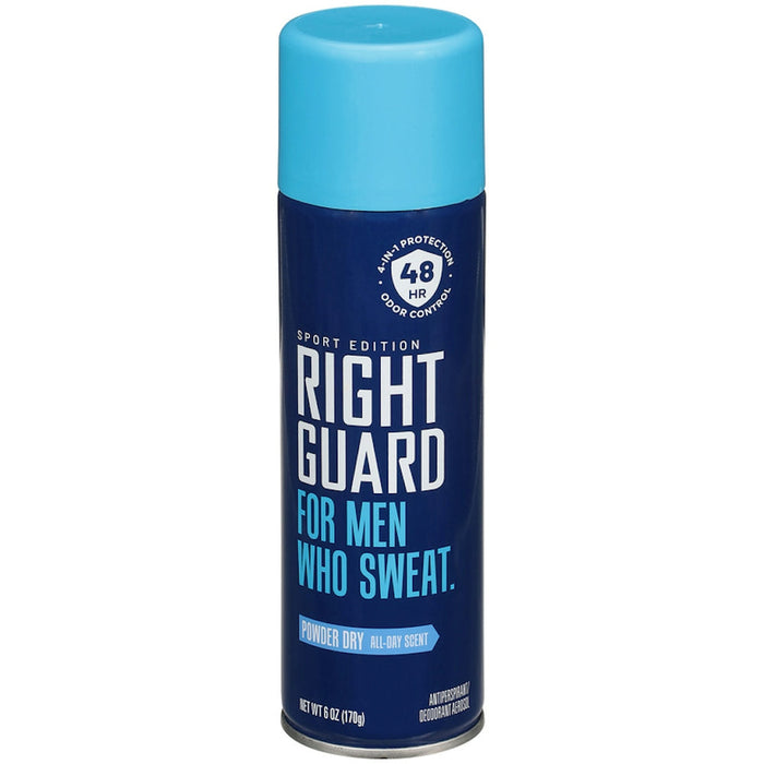Right Guard Sport A/P & Deodorant Spray Powder Dry 6 Oz by Pasteur Pharmacy