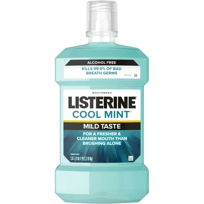 Listerine Mouthwash, Zero Alcohol, Cool Mint 50.7 Fl Oz by Pasteur Pharmacy