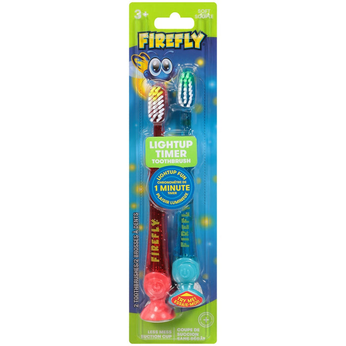 Firefly Kids' Light-Up Timer Toothbrush - Soft - 2ct by Pasteur Pharmacy