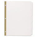 Office Essentials Index Dividers with White Labels, 5-Tab, 11 x 8.5, White, 5 Sets