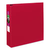 Avery Durable Non-View Binder with DuraHinge and Slant Rings, 3 Rings, 2" Capacity, 11 x 8.5, Red