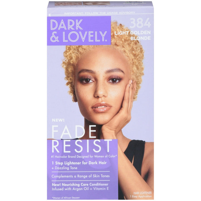 Dark and Lovely Fade Resist Hair Color Light Golden Blonde 384 by Pasteur Pharmacy