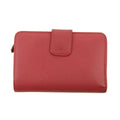 Prada Saffiano Lux Bifold Leather Hot Pink Zip Wallet #3085 by Bolt Boutique