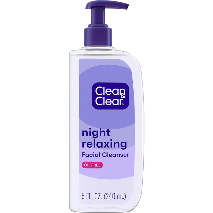 Clean & Clear Night Relaxing Deep Cleaning Face Wash Oil Free 8 Fl Oz by Pasteur Pharmacy