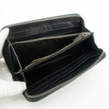 Bottega Veneta Intrecciato Black Zip Around Wallet -SKU #3086 by Bolt Boutique