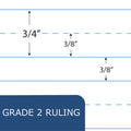 Roaring Spring Grade School Ruled Composition Book, Manuscript Format, Blue Cover, 9.75 x 7.75, 50 Sheets