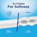 Puffs Facial Tissue, 2-Ply, White, 64 Sheets/Box, 24 Boxes/Carton