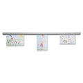 Advantus Grip-A-Strip Display Rail, 12 x 1.5, Aluminum Finish