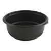Anchor Packaging MicroRaves Incredi-Bowl Base, 20 oz, 5.75" Diameter x 2.43"h, Black, Plastic, 250/Carton