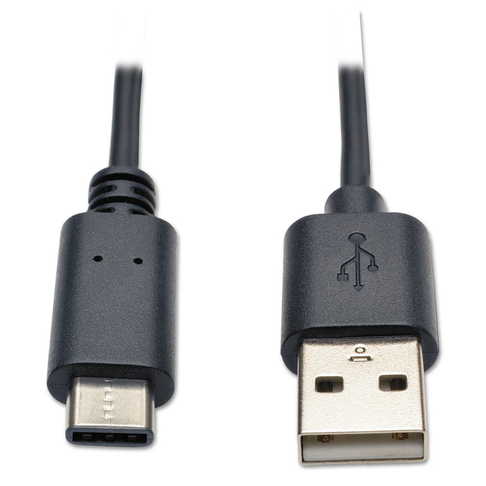 Tripp Lite USB 2.0 Cable, USB Type-A to USB Type-C (USB-C) (M/M), 6 ft, Black