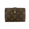 Louis Vuitton Monogram Canvas Kisslock Wallet Brown #3092