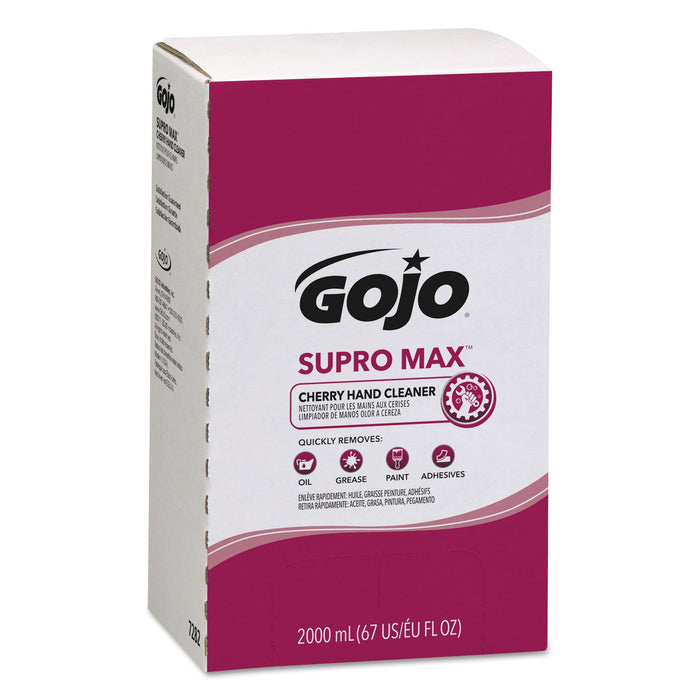 GOJO SUPRO MAX Cherry Lotion Hand Cleaner, 2,000 mL Refill, 4/Carton