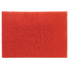 3M Low-Speed Buffer Floor Pads 5100, 28 x 14, Red, 10/Carton
