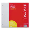 Universal Filler Paper, 3-Hole, 8.5 x 11, Medium/College Rule, 100/Pack