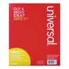Universal Filler Paper, 3-Hole, 8.5 x 11, Wide/Legal Rule, 200/Pack