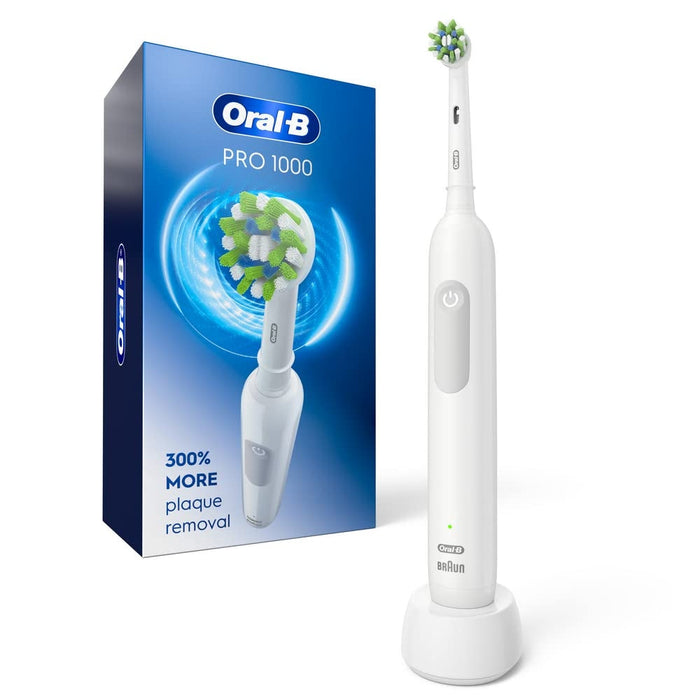Oral-B White Pro 1000 Power Rechargeable Electric Toothbrush, Powered By Braun by Pasteur Pharmacy