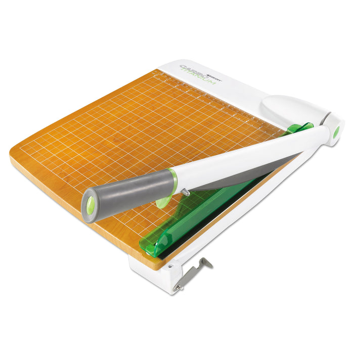 Westcott CarboTitanium Guillotine Paper Trimmer, 30 Sheets, 15" Cut Length, Metal/Wood Composite Base, 15 x 25