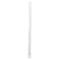 Boardwalk Wrapped Jumbo Straws, 7.75", Polypropylene, Clear, 12,000/Carton