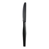 Boardwalk Heavyweight Polypropylene Cutlery, Knife, Black, 1000/Carton