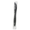 Boardwalk Heavyweight Wrapped Polypropylene Cutlery, Knife, Black, 1,000/Carton