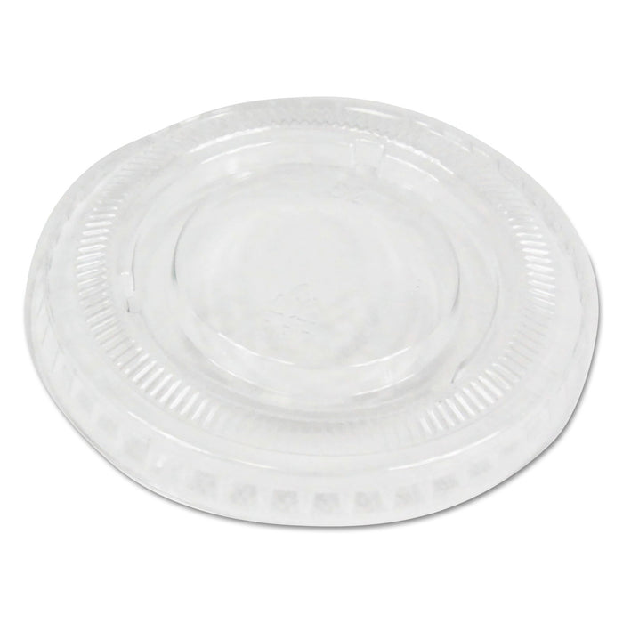 Boardwalk Souffle/Portion Cup Lids, Fits 1 oz Portion Cups, Clear, 2,500/Carton