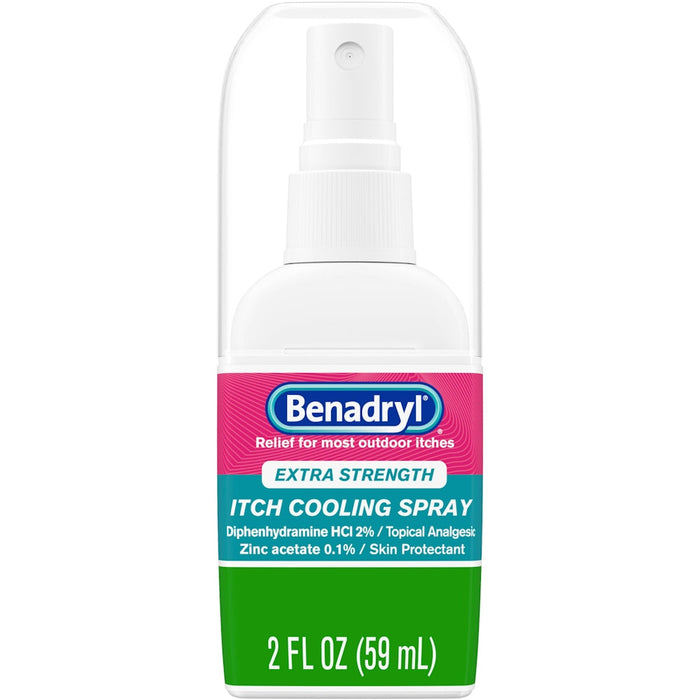 Benadryl Extra Strength Itch Relief Spray - 2 oz - Topical Analgesic & Antihistamine by Pasteur Pharmacy