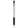 Pentel R.S.V.P. RT Ballpoint Pen, Retractable, Medium 1 mm, Black Ink, Clear Barrel, Dozen