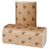 Boardwalk Green Single-Fold Towels, 9.13 x 10.25, Natural White, 250/Pack, 16 Packs/Carton