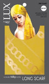 Lux by Qfitt Silk Long Scarf with Chain