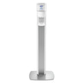 PURELL MESSENGER ES6 Floor Stand with Dispenser, 1,200 mL, 13.16 x 16.63 x 51.57, Silver/White