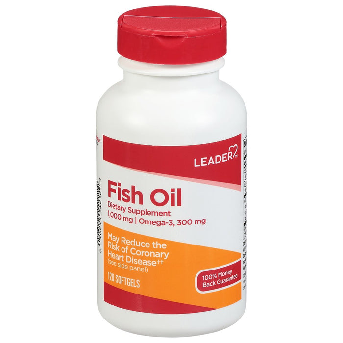 Leader Fish Oil 1000 Mg Softgels 120Ct by Pasteur Pharmacy