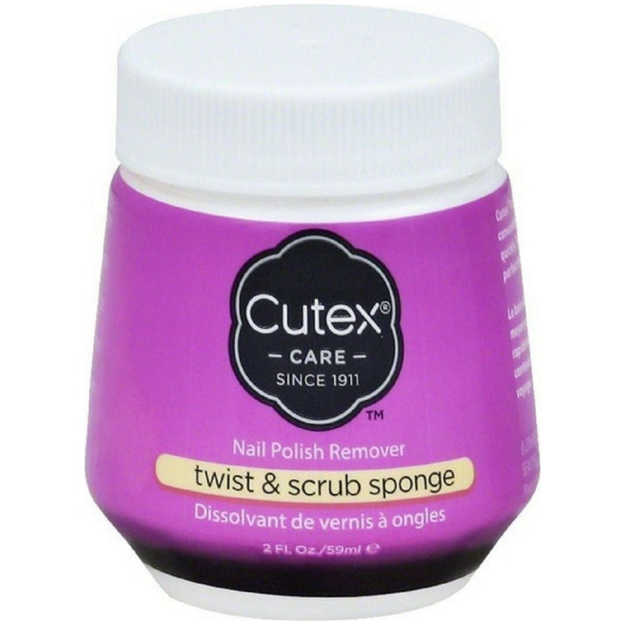 Cutex Twist & Scrub Remover Jar 2 Oz by Pasteur Pharmacy