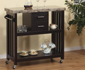 Global Movement Kitchen Cart in Red Cocoa by Vanessa Jane