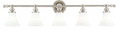Hudson Valley Lighting 4505 Weston 5 Light 43 Wide Bathroom Vanity Light – Nicke by Vanessa Jane