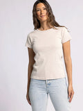 Lexi Tee - Cappuccino Heather by Boutique 23