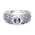 1.45 Carat Genuine Tanzanite .925 Sterling Silver Ring by Bids.com