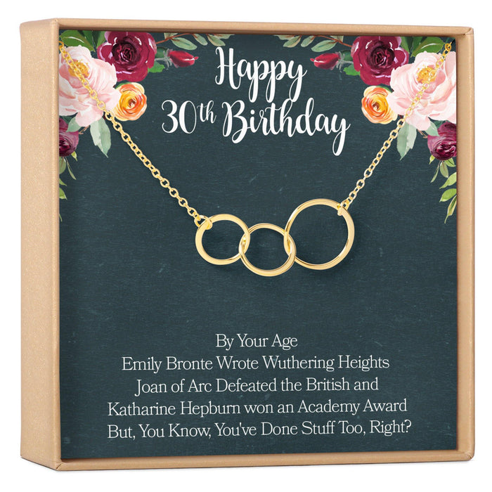 30th Birthday Necklace by Dear Ava