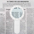 30X Handheld Large Magnifying Glass 12 LED Illuminated Lighted Magnifier by DailySale