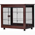 31-Inch Furniture Style Pet Dog Crate Cage with Wooden Structure by DailySale