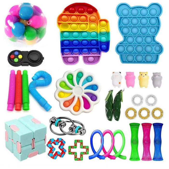 31-Piece: Fidget Sensory Toy Set - Stress Relief for Kids and Adults by DailySale