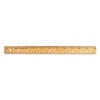 Charles Leonard Beveled Wood Ruler w/Single Metal Edge, 3-Hole Punched, Standard/Metric, 12" Long, Natural, 36/Box