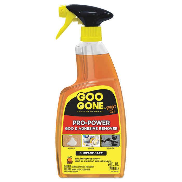 Goo Gone Pro-Power Cleaner, Citrus Scent, 24 oz Spray Bottle, 4/Carton