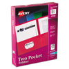 Avery Two-Pocket Folder, 40-Sheet Capacity, 11 x 8.5, Assorted Colors, 25/Box
