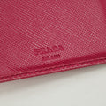 Prada Hot Pink Saffiano Lux Trifold Wallet #3100 by Bolt Boutique