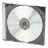 Innovera CD/DVD Slim Jewel Cases, Clear/Black, 50/Pack