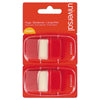 Universal Page Flags, Red, 50 Flags/Dispenser, 2 Dispensers/Pack