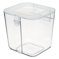 deflecto Stackable Caddy Organizer, Small, Plastic, 4.33 x 4 x 4.38, White